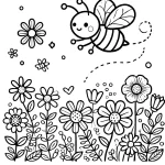coloriage Abeille a imprimer gratuit