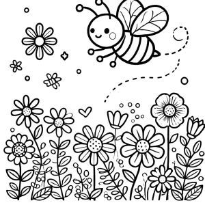 coloriage Abeille a imprimer gratuit