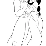 coloriage Aladdin pour enfant de 7 ans