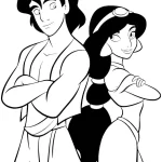 coloriage Aladdin à imprimer pour enfant de 10 ans