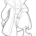 coloriage Aladdin à imprimer pour enfant de 4 ans