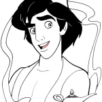 coloriage Aladdin gratuit a imprimer