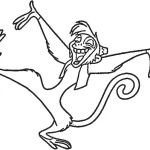 coloriage Aladdin pour enfants a imprimer gratuit