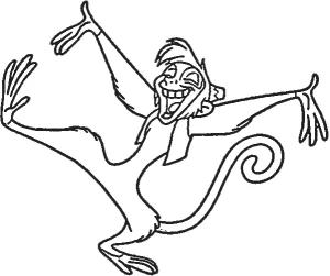 coloriage Aladdin pour enfants a imprimer gratuit