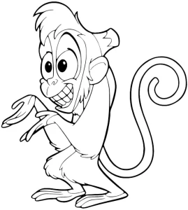 coloriage Aladdin pour enfant de 8 ans