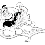imprimer coloriage Aladdin