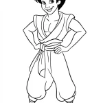 coloriage Aladdin de pour enfants