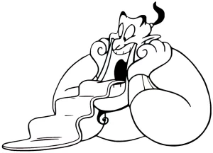 coloriage Aladdin pour enfants à télécharger