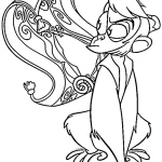 coloriage Aladdin pour enfant de 5 ans