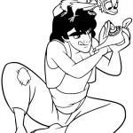 imprimer coloriage Aladdin pour enfant