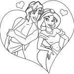 coloriage Aladdin à imprimer gratuit