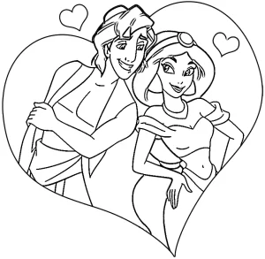 coloriage Aladdin à imprimer gratuit