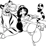 coloriage Aladdin de pour enfants