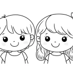 coloriage BFF pour enfant de 8 ans