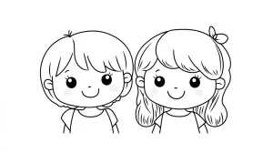 coloriage BFF pour enfant de 8 ans