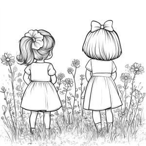 coloriage BFF à imprimer gratuitement pdf