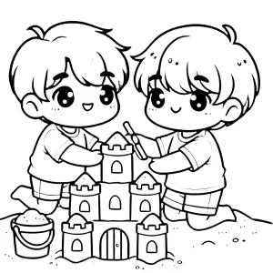 coloriage BFF à imprimer gratuitement pdf