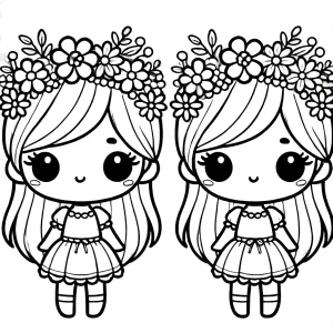 coloriage BFF pour enfants à télécharger