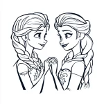 coloriage BFF pour enfants a imprimer gratuit