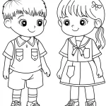 coloriage BFF pour enfant de à imprimer