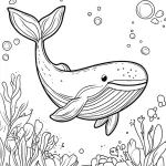 coloriage Baleine gratuit a imprimer