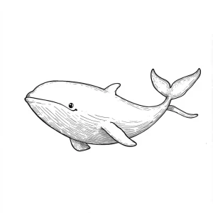 coloriage Baleine à imprimer pdf gratuit