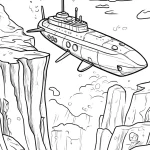 coloriage Bateau educatif pour enfant