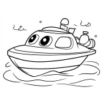 coloriage Bateau à imprimer pdf gratuit