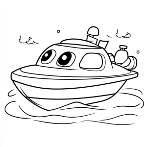 coloriage Bateau à imprimer pdf gratuit