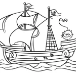 a imprimer coloriage Bateau gratuit