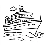 coloriage Bateau a imprimer gratuit