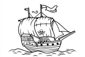 coloriage Bateau à imprimer pdf gratuit