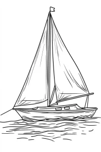 a imprimer coloriage Bateau gratuit