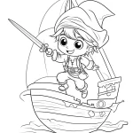 coloriage Bateau en ligne pour enfant