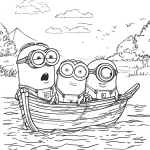 coloriage Bateau a imprimer pour enfant de 4 ans