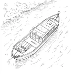 coloriage Bateau gratuit pour enfants