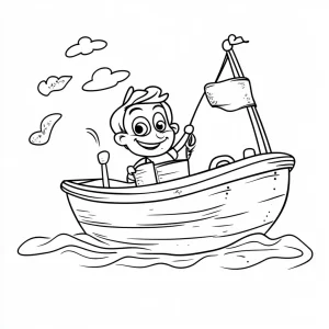imprimer coloriage Bateau