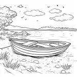 coloriage Bateau pour enfants a imprimer