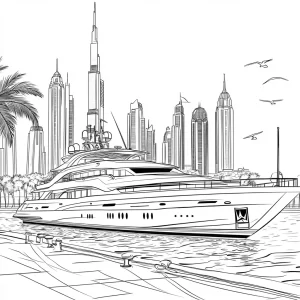a imprimer coloriage Bateau gratuit