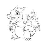 coloriage Bébé Dracaufeu pour enfants à imprimer