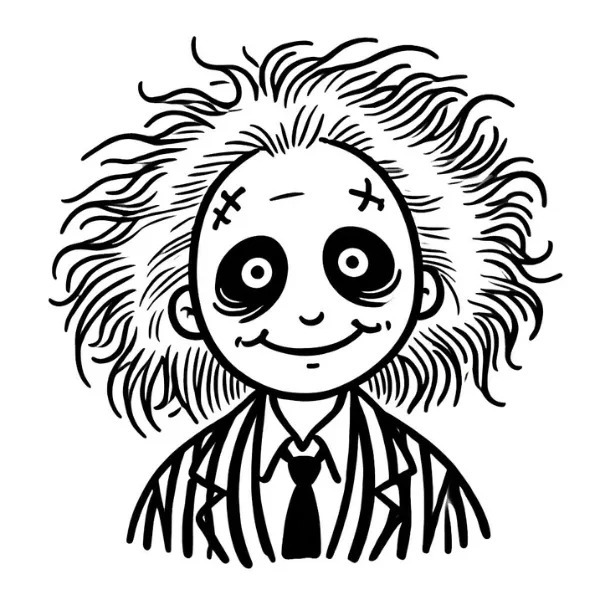Tranh tô màu Beetlejuice