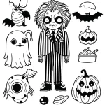 coloriage Beetlejuice pour enfants a imprimer gratuit