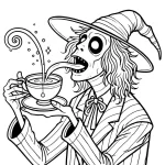 image de coloriage Beetlejuice pour enfant