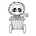 coloriage Beetlejuice pour enfants a imprimer