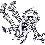 coloriage Beetlejuice gratuit pour enfants