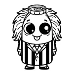 coloriage Beetlejuice à imprimer pour enfant de 9 ans