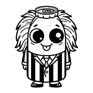coloriage Beetlejuice à imprimer pour enfant de 9 ans