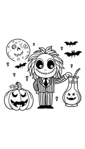 coloriage Beetlejuice de pour enfants