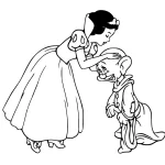 coloriage Blanche Neige à imprimer a4