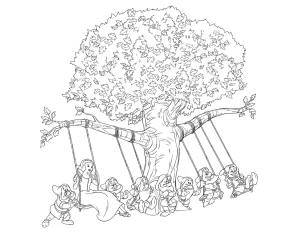 coloriage Blanche Neige d